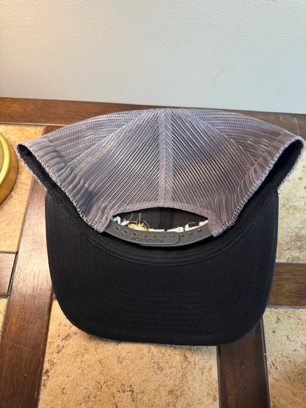 Black & Gray Richardson Trucker Hat - Picture 2 of 2